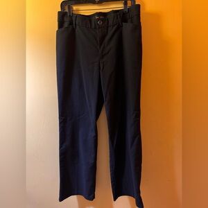 Lee Black Regular Fit Mid-Rise Trousers with Flex Motion Stretch Size 14